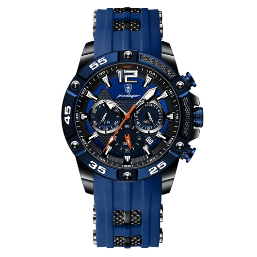 Reloj de Pulsera Multifuncional para Hombre con Banda de Silicona - Image 6