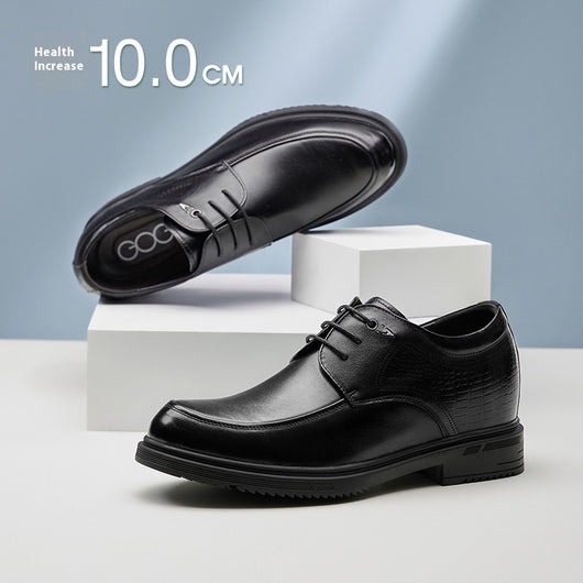 Zapatos Derby de Cuero Genuino con Alzas de 8cm para Hombre - Calzado Formal Ejecutivo - Image 8