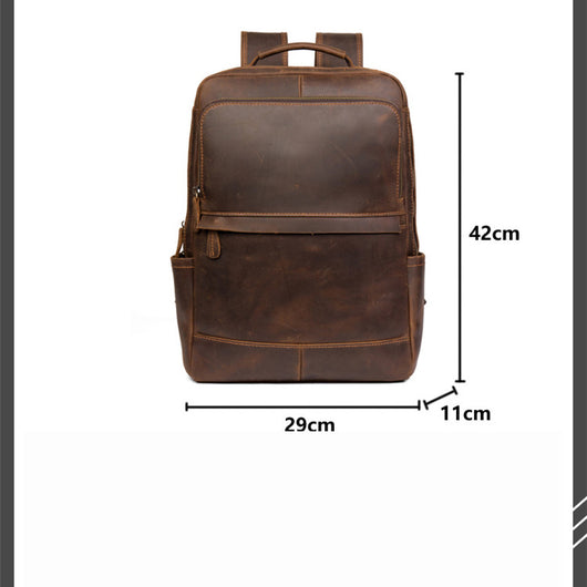 Mochila Ejecutiva de Cuero Genuino Hecha a Mano - Diseño Retro para Profesionales - Image 6