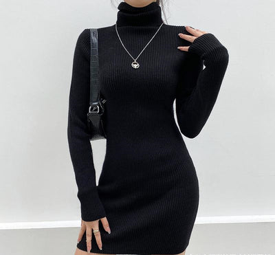 Vestido Largo de Cuello Alto y Manga Larga para Mujer - Image 7