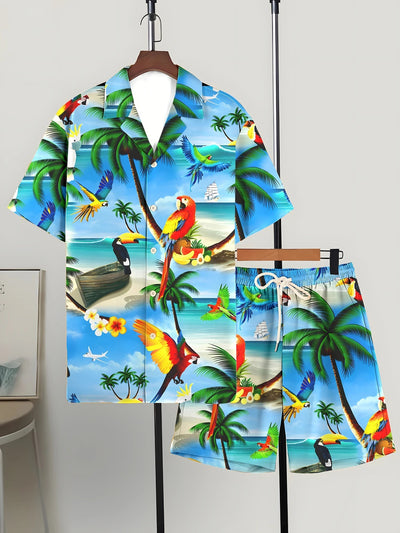 Conjunto Hombre Playera y Shorts Estampados Modernos y Cómodos - Image 8