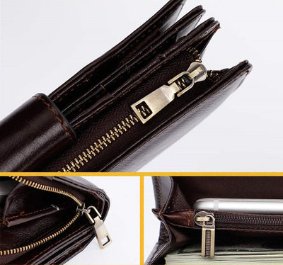 Billetera de Cuero Multiusos con Múltiples Compartimentos - Image 12