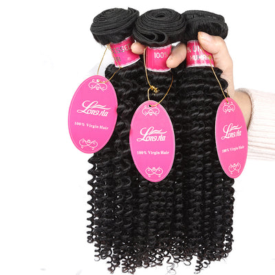 Extensiones de Cabello Humano Brasileño Rizado 10A - Paquetes de Tejido - Image 5