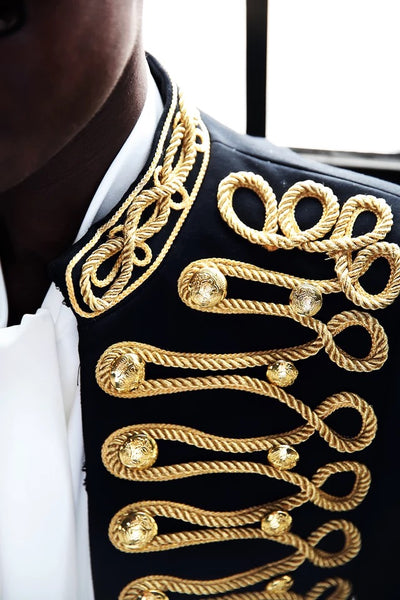 Blazer Slim Gold Rope Caballero - Traje Ejecutivo Premium - Image 10