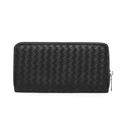 Cartera de Cuero para Hombre con Patrón Tejido - Image 4