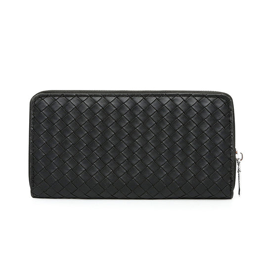 Cartera de Cuero para Hombre con Patrón Tejido - Image 4