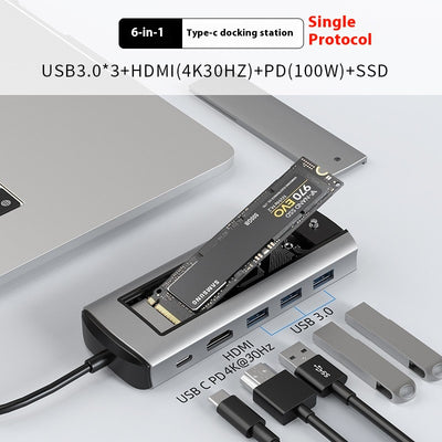 Docking Station USB-C 8 en 1 con Carcasa para Disco Duro SSD - Image 6