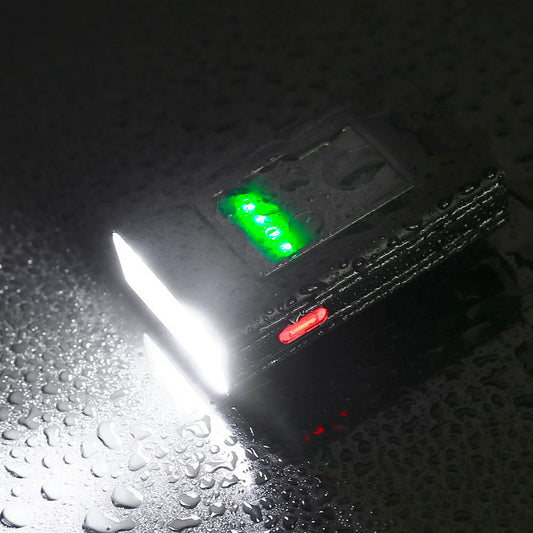Luz Frontal LED de Alta Potencia con Indicador de Batería Digital