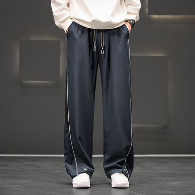 Pantalones Casuales Impermeables Talla Grande Hombre Corte Recto