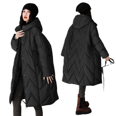 Chaqueta Acolchada de Plumas Mujer Largo Medio - Image 5