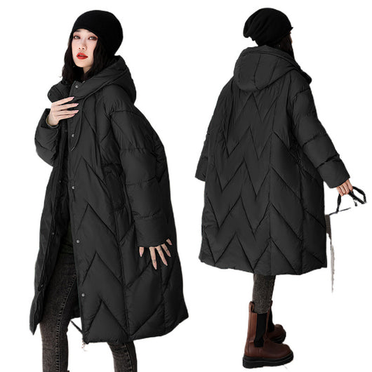 Chaqueta Acolchada de Plumas Mujer Largo Medio - Image 5