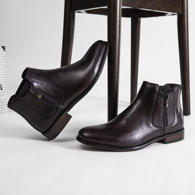 Botas de Cuero Genuino para Hombre - Primera Capa - Image 12