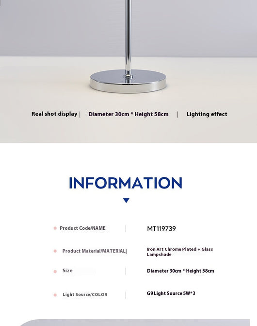 Lámpara de Cristal Retro para Dormitorio con Diseño Creativo - Image 16