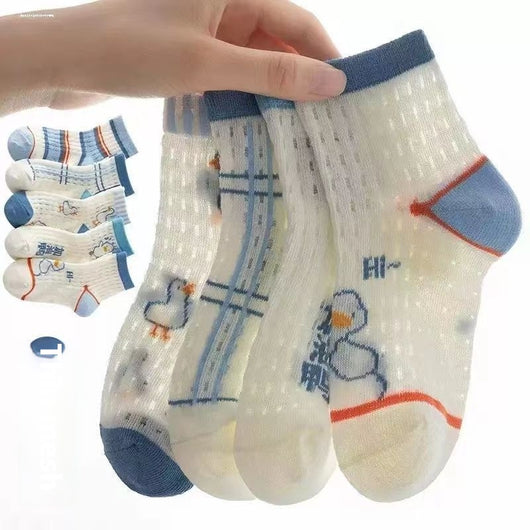 Calcetines Infantiles de Algodón Fino para Primavera y Verano - Image 7