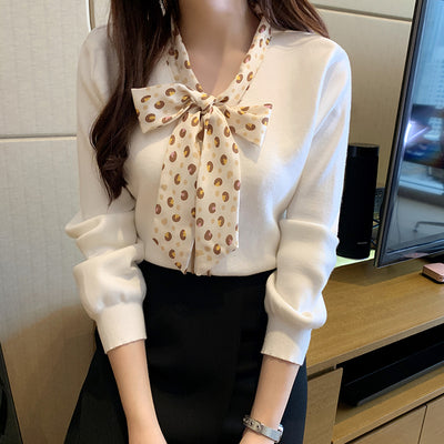 Suéter Fino Tejido Estilo Occidental para Mujer - Blusa Básica de Manga Larga - Image 4