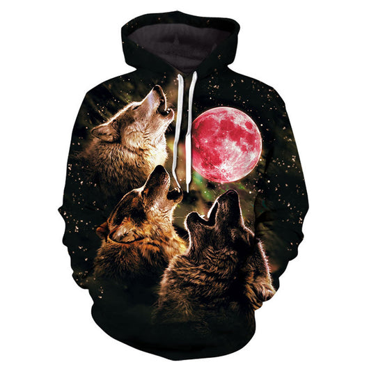 Sudadera Hoodie Mochizuki Wolf con Impresión 3D Digital para Hombre - Image 7