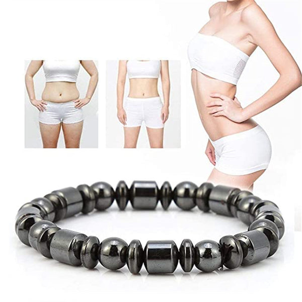 Pulsera Magnética de Terapia para Pérdida de Peso con Piedra Pentagrama