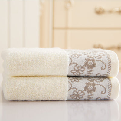Toalla Jacquard de Algodón 32 Hilos con Diseño Floral Glicina - Image 9