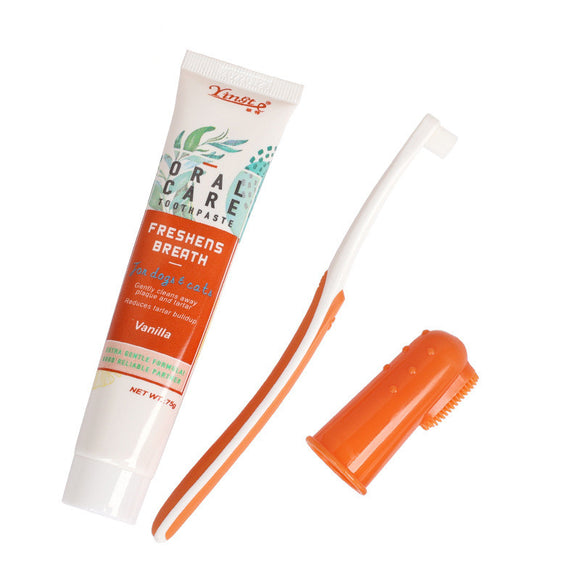 Set de Cepillos de Limpieza Dental para Mascotas con Diseño Fashion