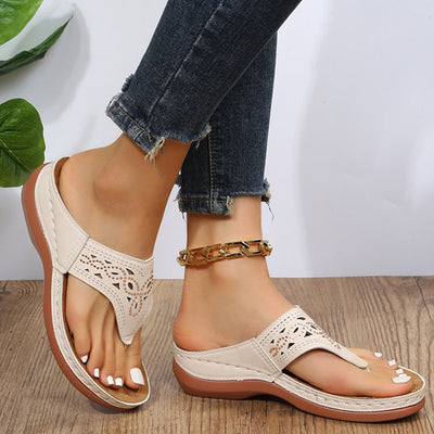 Sandalias Cuña con Clip Toe - Chanclas Verano para Mujer Zapatos de Playa - Image 13