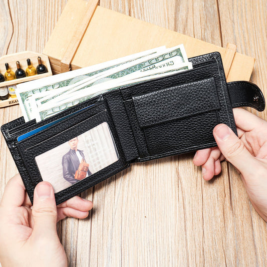 Billetera de Cuero para Hombre en Piel de Res Premium con Monedero - Image 2