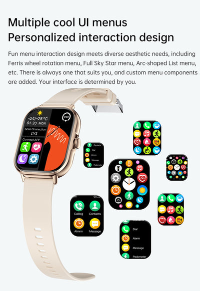 Reloj Inteligente con Pantalla HD Grande y Llamadas Bluetooth - Image 19