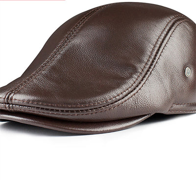 Sombrero de Cuero Genuino para Hombre - Abrigo Invernal Premium - Image 11