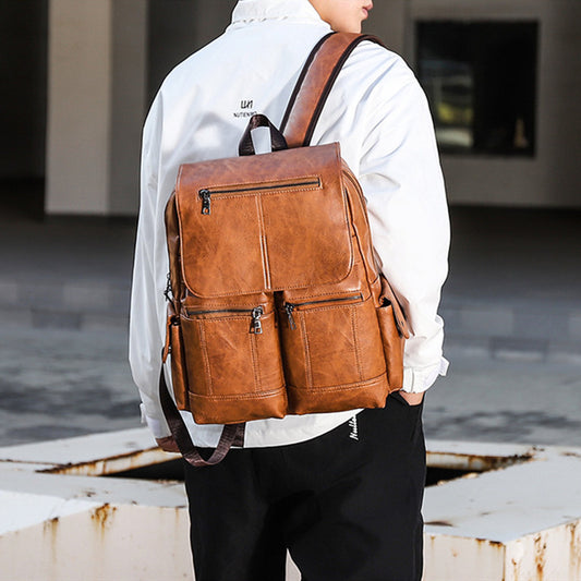 Mochila Vintage de Lona para Computadora - Estilo Profesional