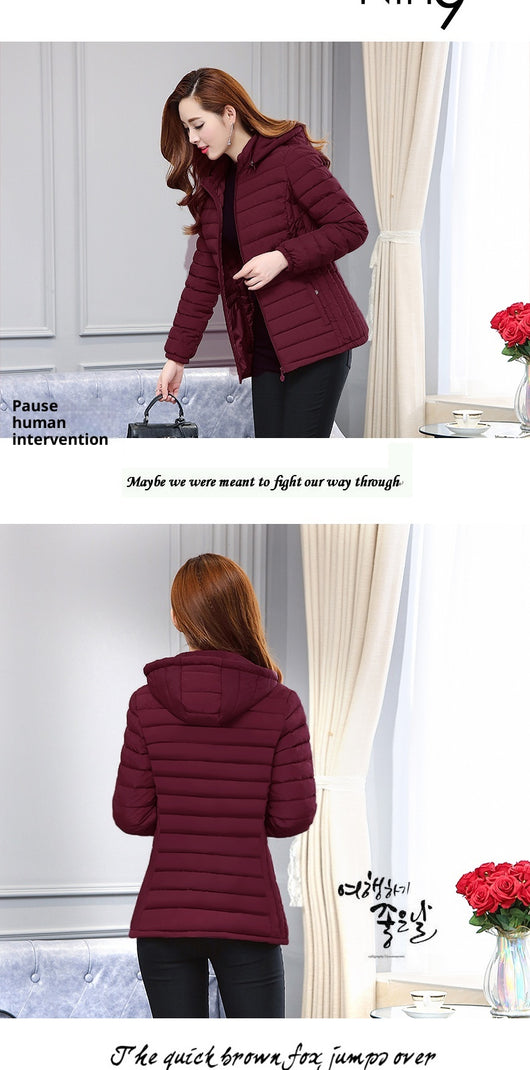 Chaqueta Acolchada de Plumas para Mujer Talla Grande Corte Slim - Image 9