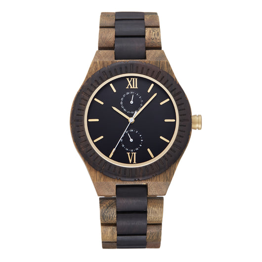 Reloj de Madera Multifuncional para Hombre con Movimiento de Cuarzo - Image 5