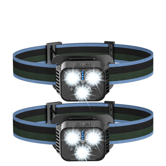 Lámpara Frontal LED Recargable por USB con Sensor Inteligente para Pesca y Camping - Image 5