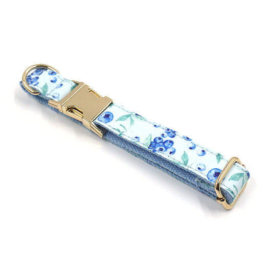 Collar para Mascota con Estampado de Arándanos y Letras Personalizadas - Image 3