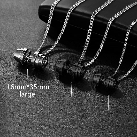 Collar Pesa de Acero Inoxidable para Hombres - Joyería Fitness - Image 18
