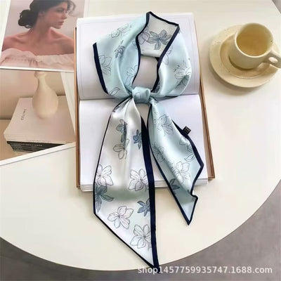Pañuelo Decorativo Largo Estilo Coreano Lujo Ligero para Cabello Verano - Image 12