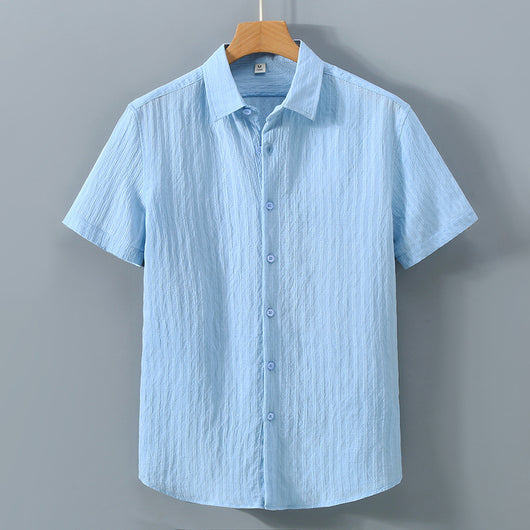 Camisa Protección Solar Hombre Algodón Transpirable Suelta - Image 11