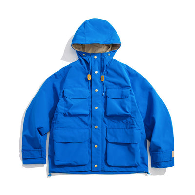 Chaqueta Funcional Retro Guochao - Estilo Casual Americano con Múltiples Bolsillos para Hombre