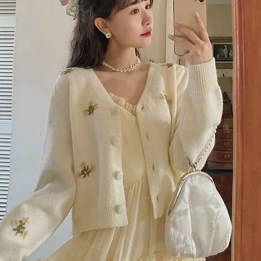 Chaqueta Suéter Coreano Manga Larga Delgada y Ligera - Image 5