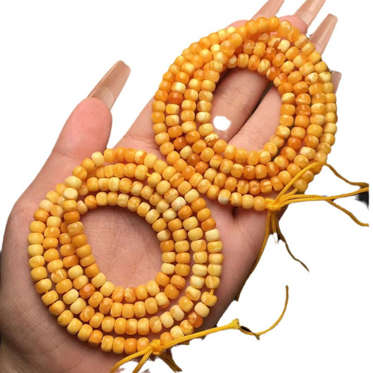 Collar y Pulsera Multiusos de Perlas de Cera de Abeja Natural - Image 5