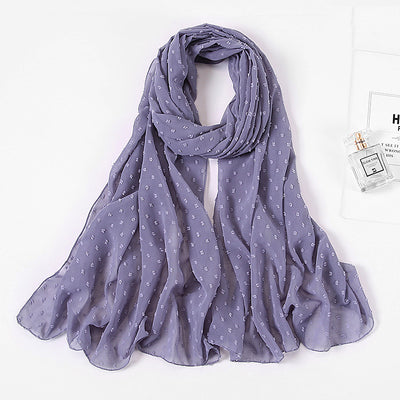 Pañuelo Chiffón Puro Color Perla para Mujer - Image 12