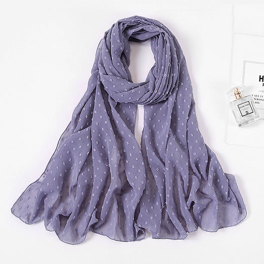 Pañuelo Chiffón Puro Color Perla para Mujer - Image 12