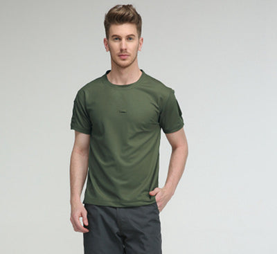 Camiseta Táctica Oversize Elástica de Secado Rápido para Entrenamiento - Image 5