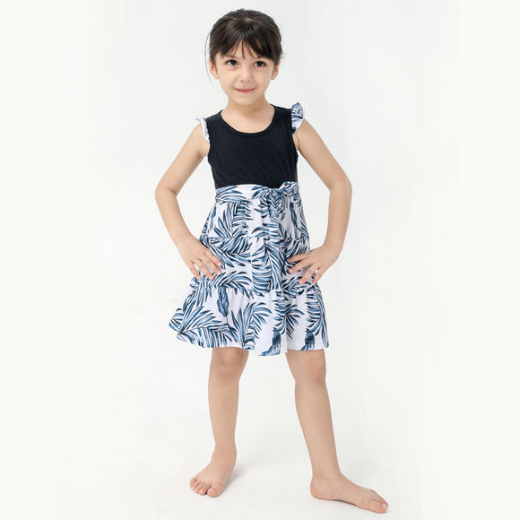 Conjunto Familiar a Juego - Falda Larga con Estampado de Moda para Padres e Hijos