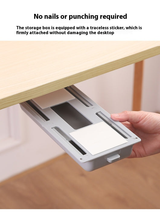 Cajón Organizador Adhesivo Oculto para Bajo Escritorio - Image 22
