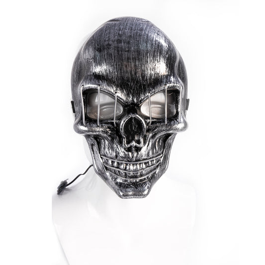 Máscara Luminosa Calavera y Tibias Cruzadas con Luz Fría para Fiestas - Image 2