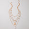 Colorful Rice Beads Star Pearl Pendant Necklace Dorado