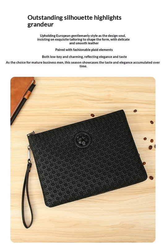 Clutch Personalizado de Textura Tejida con Diseño Minimalista y Gran Capacidad - Image 13