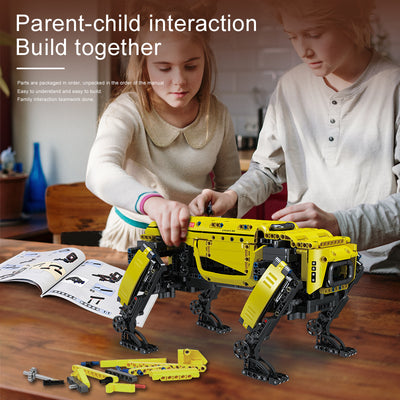 Perro Robot Mecánico Eléctrico con Control Remoto y Armado Educativo - Image 11