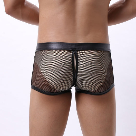 Calzoncillos Boxer Briefs para Hombre Talla Grande Malla Transpirable Cintura Baja - Image 4