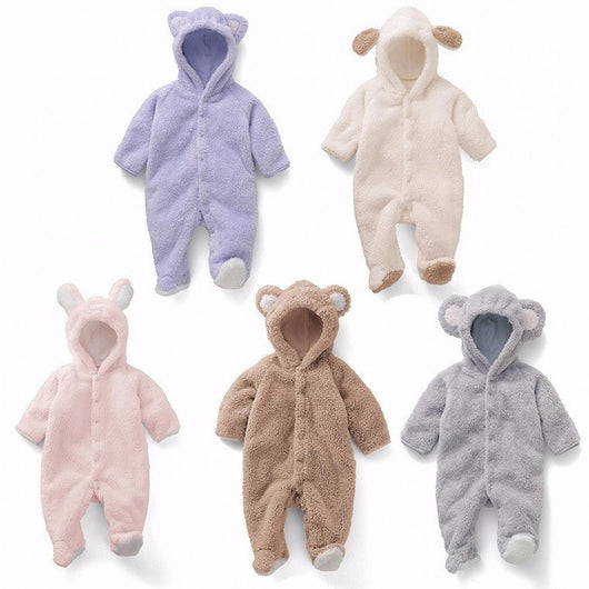 Pijama Enterizo de Osito Acolchado para Bebé - Otoño e Invierno - Image 10