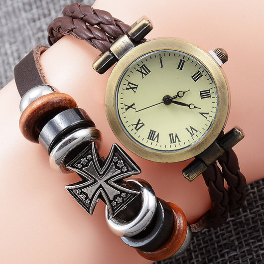 Reloj Pulsera Vintage Artesanal con Giro de Moda para Mujer - Image 10